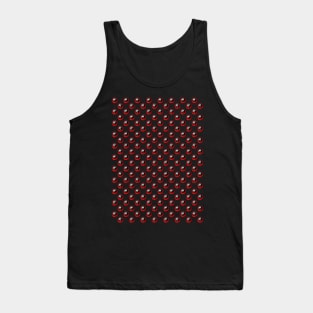 Yin Yang Design - Red Color Pattern Tank Top